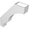 Ekena Millwork 6-in. W x 28-in. D x 34-in. H Balboa Architectural Grade PVC Knee Brace BRCP06X28X34BOA - alternate 3